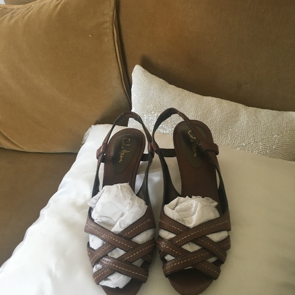 COLE HAAN LEATHER SANDALS, Size 6 - Picture 2 of 5